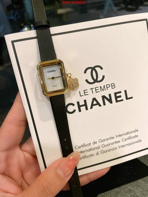 Watch(4A)-Chanel can i buy replica ID: WX8033 $: 99USD