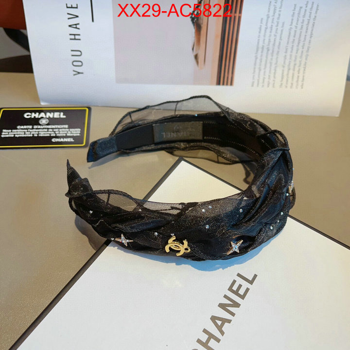 Hair band-Chanel knockoff highest quality ID: AC5822 $: 29USD