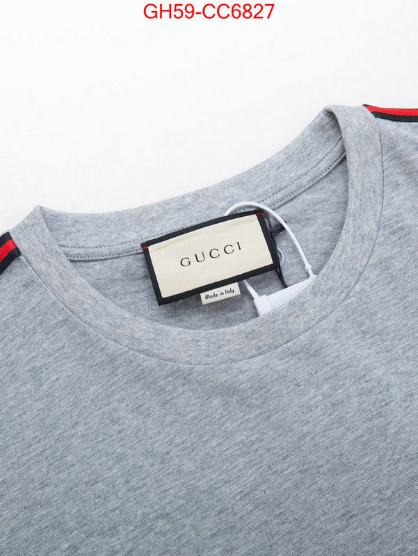 Clothing-Gucci buy 1:1 ID: CC6827 $: 59USD