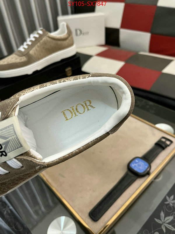 Men shoes-Dior high quality aaaaa replica ID: SX7847 $: 105USD
