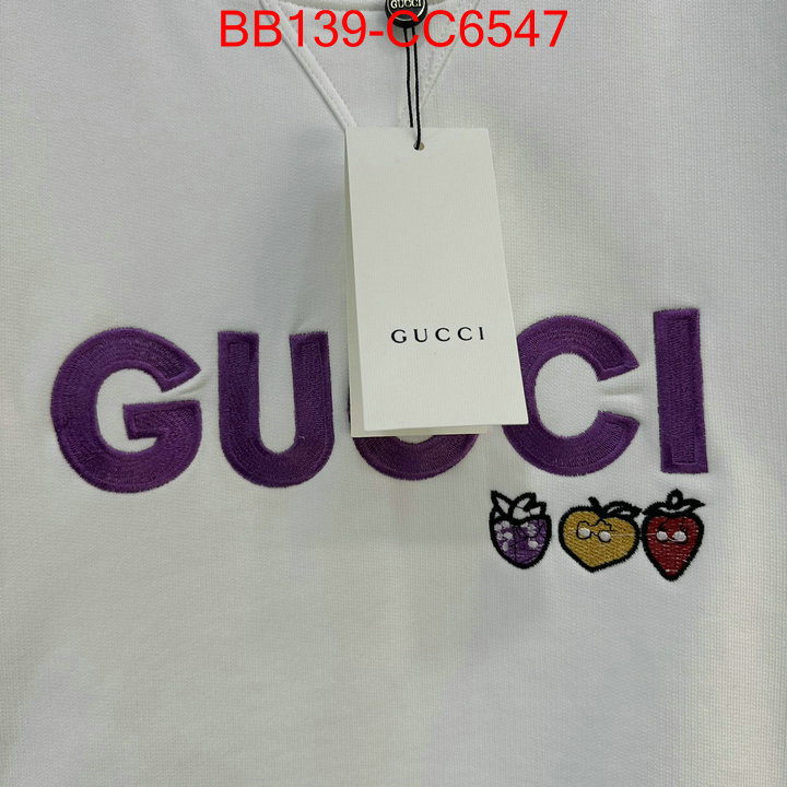 Clothing-Gucci replica 2024 perfect luxury ID: CC6547 $: 139USD