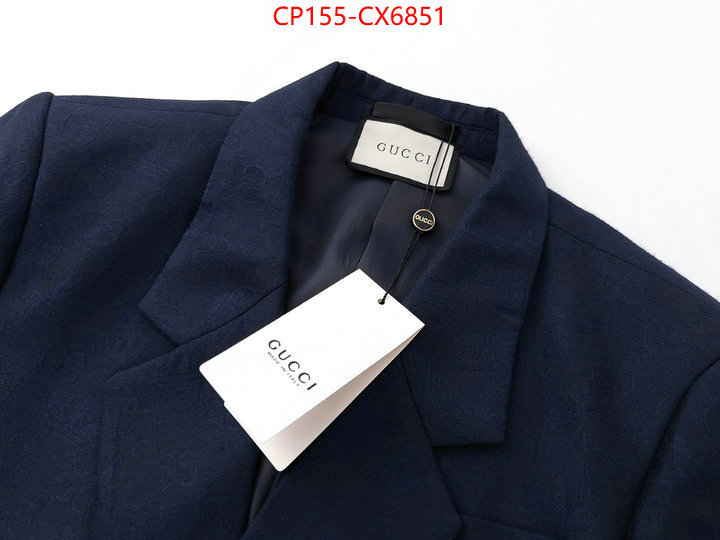 Clothing-Gucci best luxury replica ID: CX6851 $: 155USD