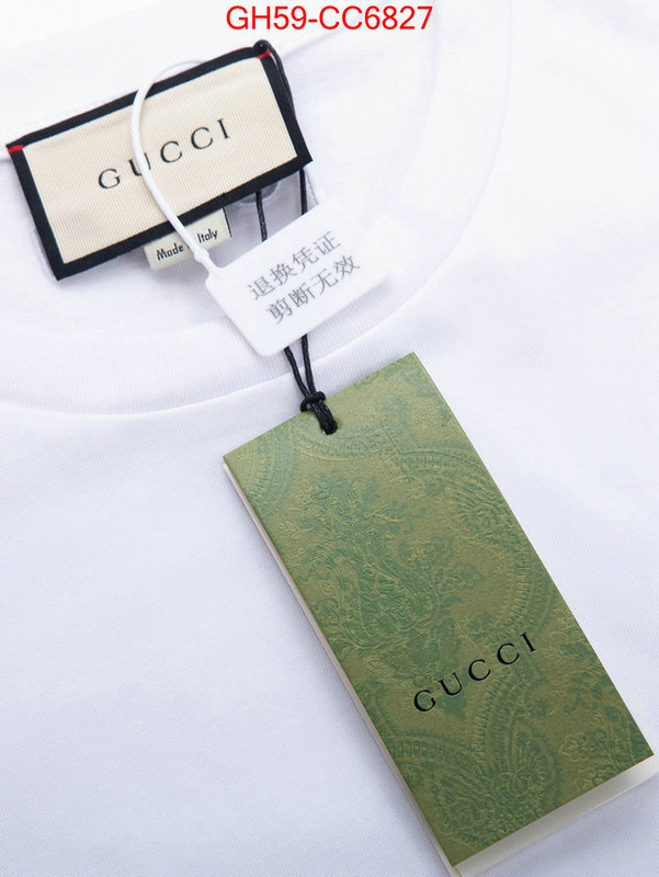 Clothing-Gucci buy 1:1 ID: CC6827 $: 59USD