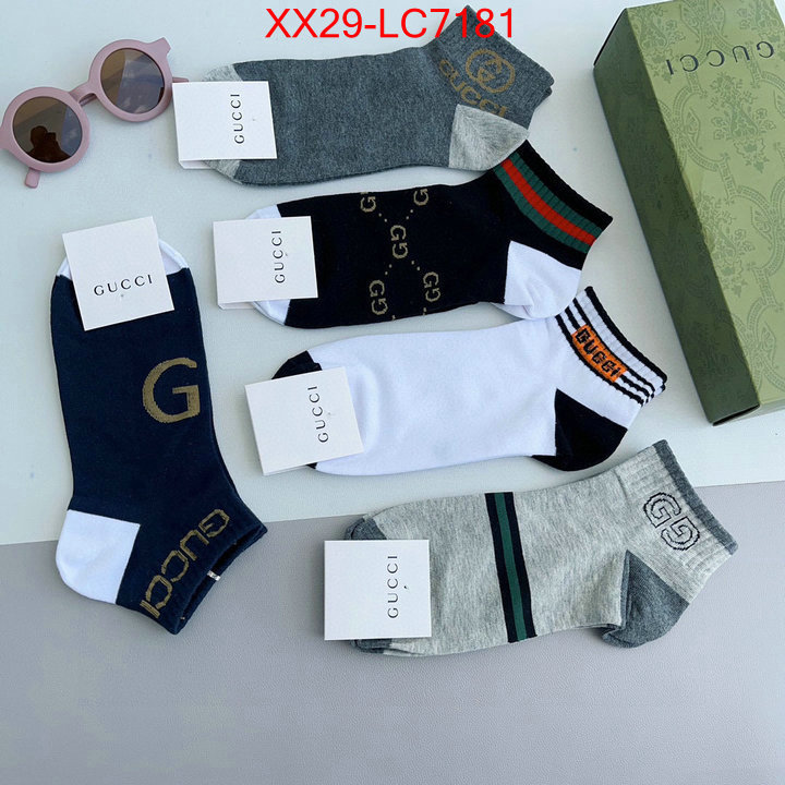 Sock-Gucci where can you buy replica ID: LC7181 $: 29USD