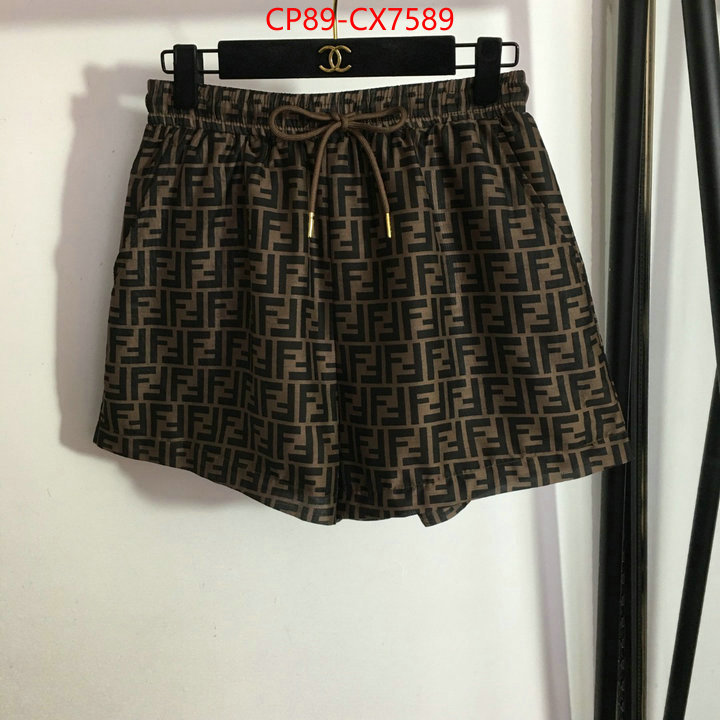 Clothing-Fendi designer replica ID: CX7589 $: 89USD