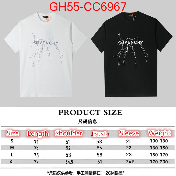 Clothing-Givenchy designer high replica ID: CC6967 $: 55USD