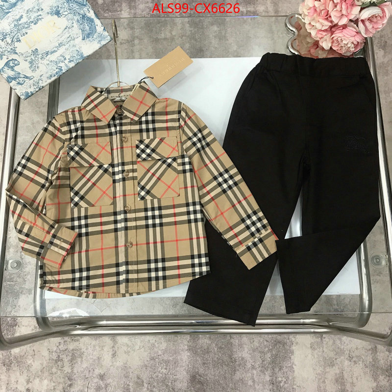 Kids clothing-Burberry top sale ID: CX6626 $: 99USD