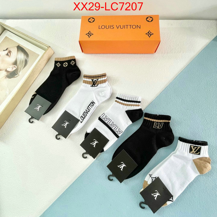 Sock-LV aaaaa quality replica ID: LC7207 $: 29USD