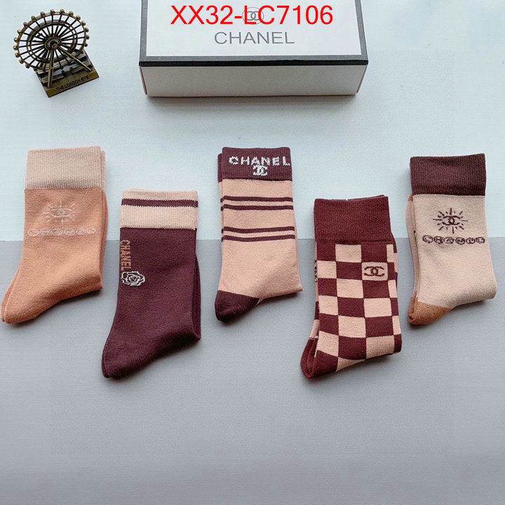 Sock-Chanel where can i buy ID: LC7106 $: 32USD