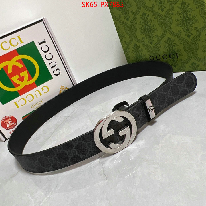 Belts-Gucci shop ID: PX7885 $: 65USD