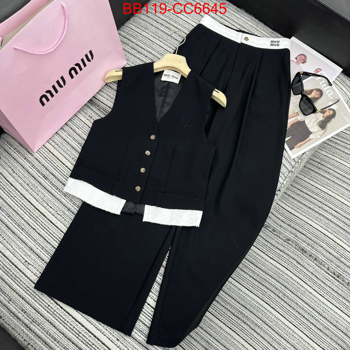 Clothing-MIU MIU the best affordable ID: CC6645 $: 119USD