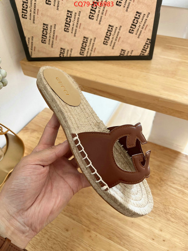 Women Shoes-Gucci best quality fake ID: SX6983 $: 79USD