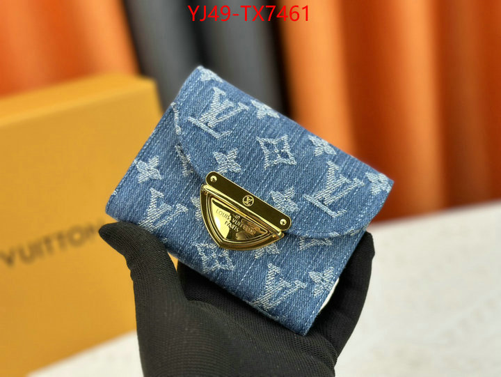 LV Bags(4A)-Wallet where could you find a great quality designer ID: TX7461 $: 49USD,