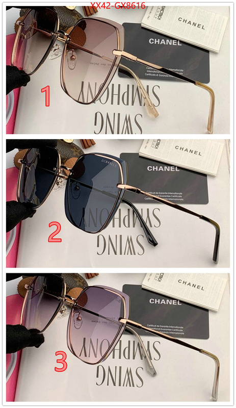 Glasses-Chanel wholesale china ID: GX8616 $: 42USD