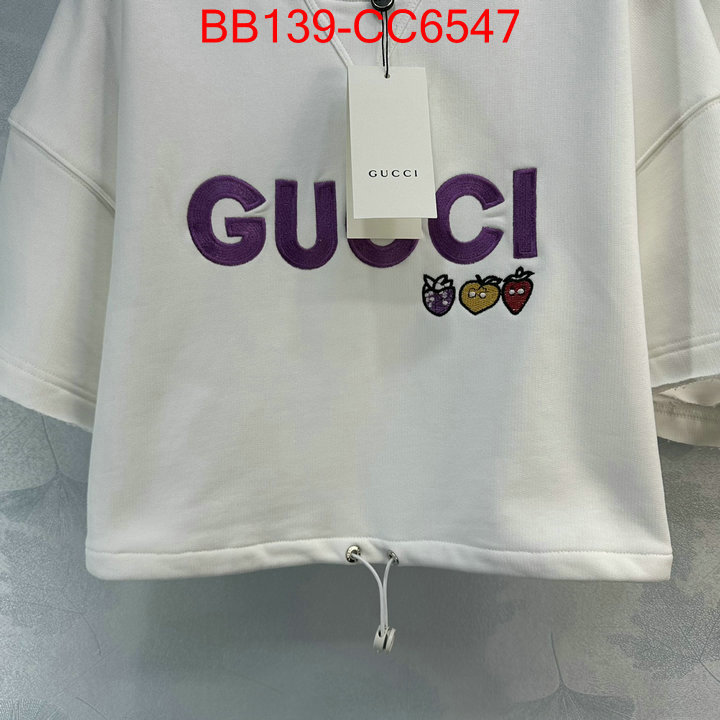 Clothing-Gucci replica 2024 perfect luxury ID: CC6547 $: 139USD