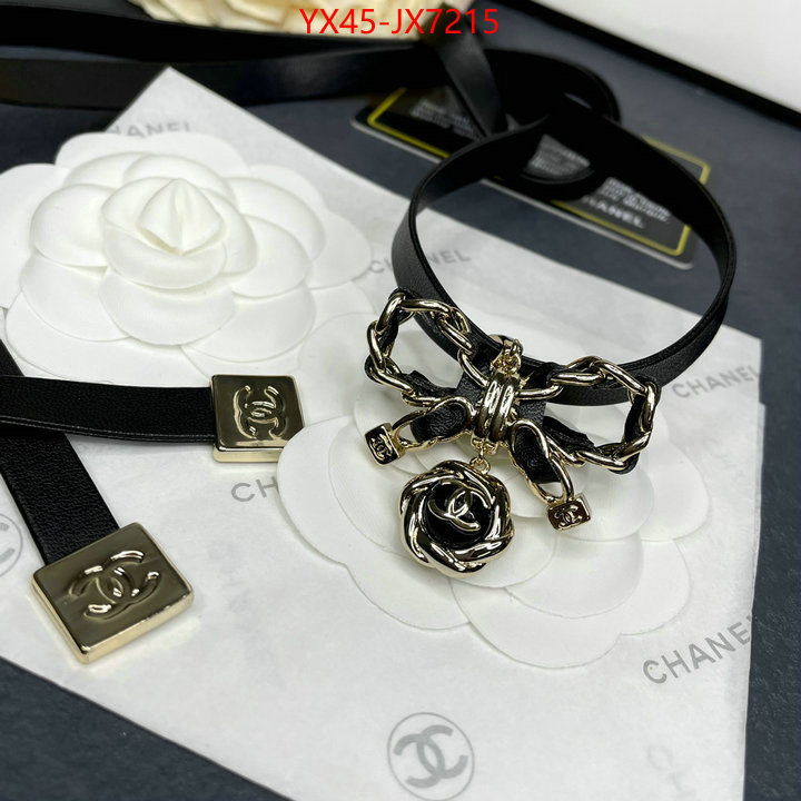 Jewelry-Chanel wholesale designer shop ID: JX7215 $: 45USD