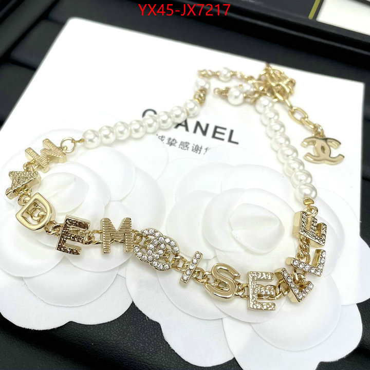 Jewelry-Chanel highest quality replica ID: JX7217 $: 45USD