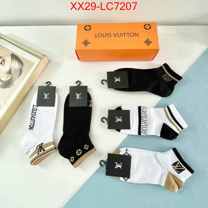 Sock-LV aaaaa quality replica ID: LC7207 $: 29USD