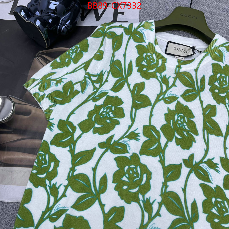 Clothing-Gucci cheap wholesale ID: CX7332 $: 89USD