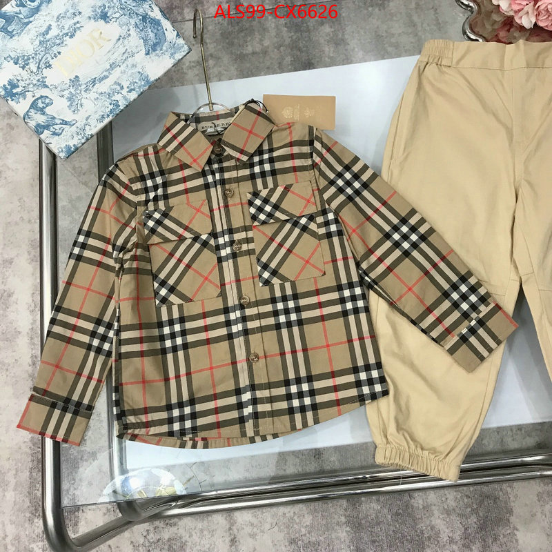 Kids clothing-Burberry top sale ID: CX6626 $: 99USD