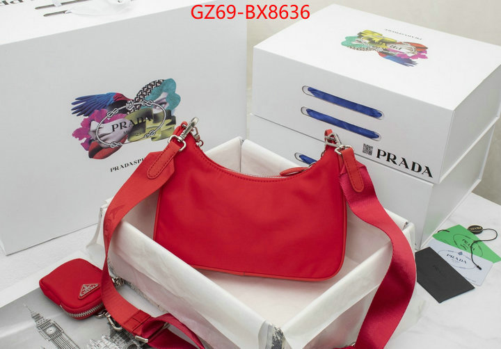 Prada Bags(4A)-Re-Edition 2005 china sale ID: BX8636 $: 69USD,