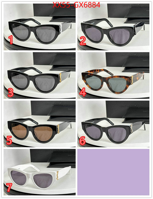 Glasses-YSL high quality designer ID: GX6884 $: 55USD