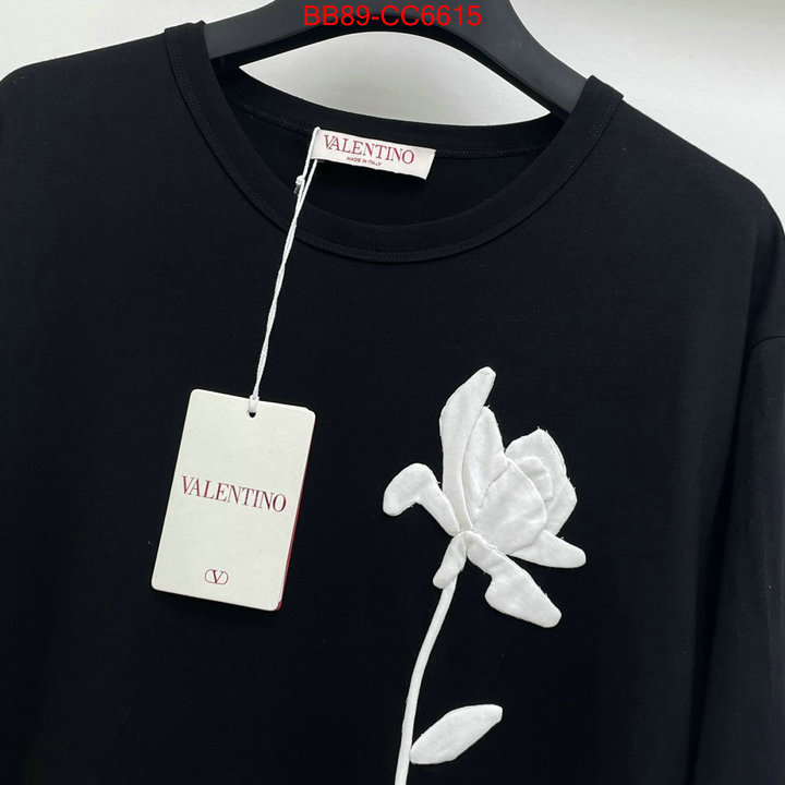 Clothing-Valentino designer fashion replica ID: CC6615 $: 89USD