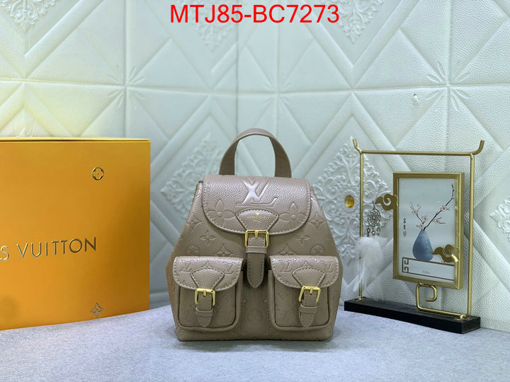 LV Bags(4A)-Backpack- customize best quality replica ID: BC7273 $: 85USD,