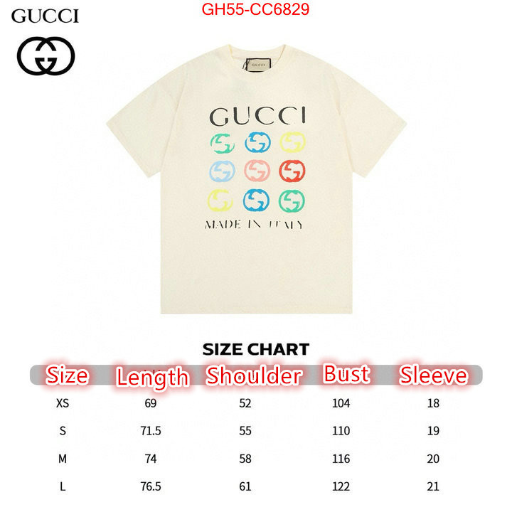 Clothing-Gucci best knockoff ID: CC6829 $: 55USD