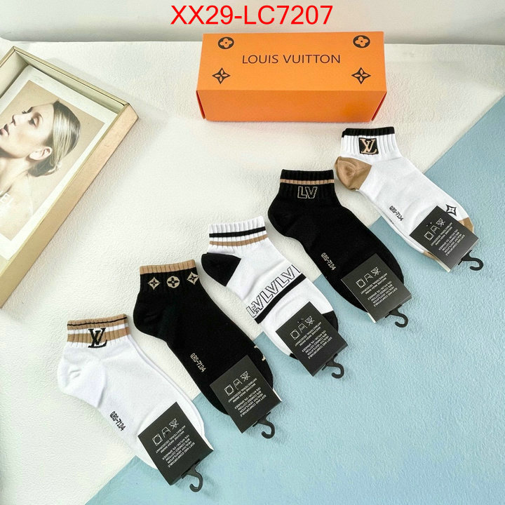 Sock-LV aaaaa quality replica ID: LC7207 $: 29USD