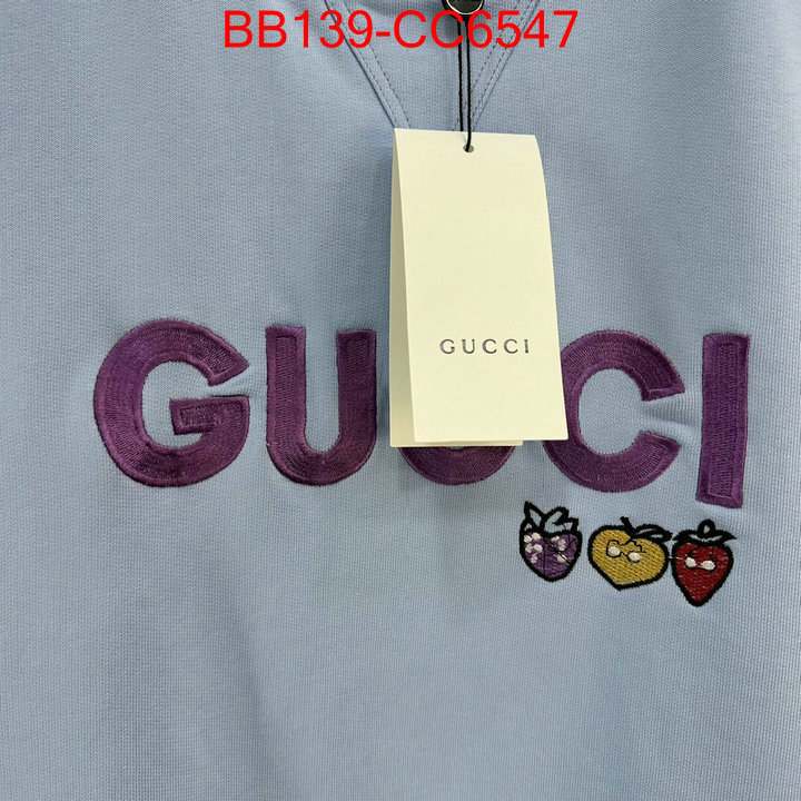 Clothing-Gucci replica 2024 perfect luxury ID: CC6547 $: 139USD