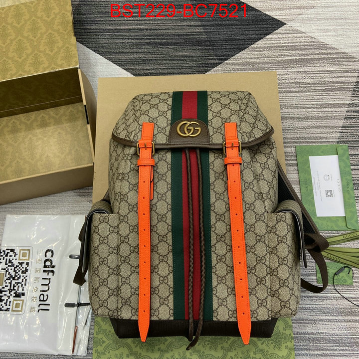 Gucci Bags(TOP)-Backpack- replcia cheap from china ID: BC7521 $: 229USD,