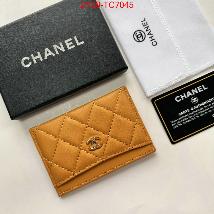 Chanel Bags(4A)-Wallet- top quality replica ID: TC7045 $: 39USD,