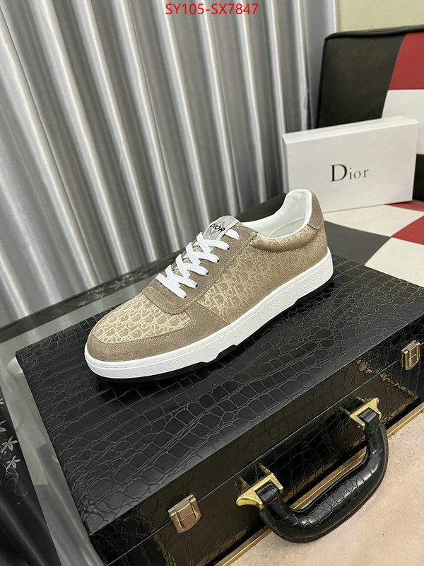 Men shoes-Dior high quality aaaaa replica ID: SX7847 $: 105USD