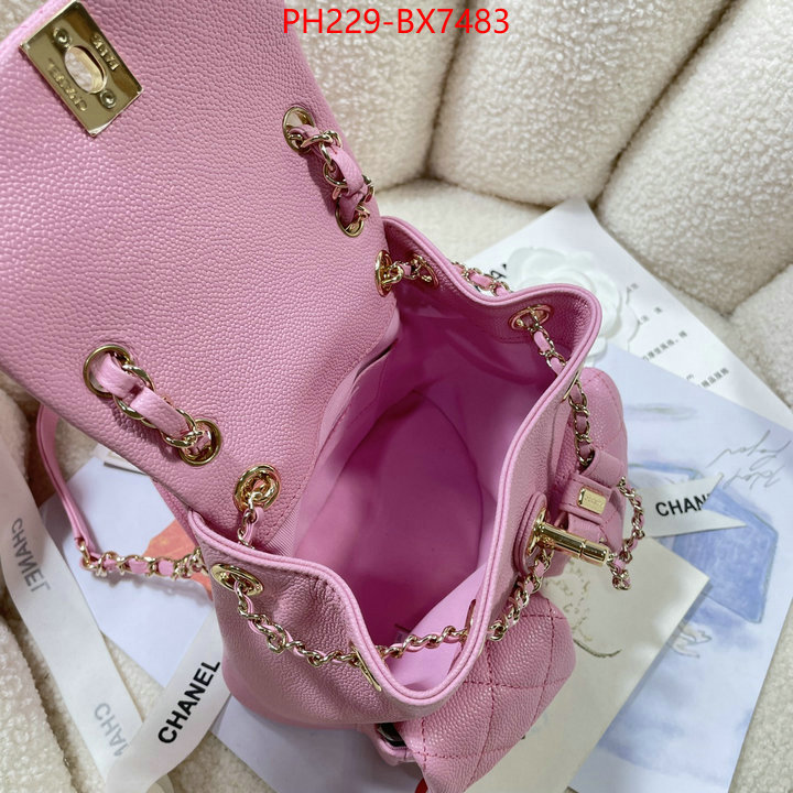 Chanel Bags(TOP)-Backpack- what's the best to buy replica ID: BX7483 $: 229USD,