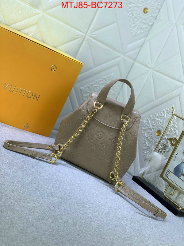 LV Bags(4A)-Backpack- customize best quality replica ID: BC7273 $: 85USD,