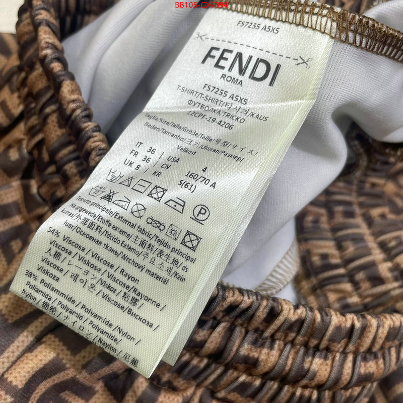 Clothing-Fendi best quality fake ID: CX7094 $: 105USD