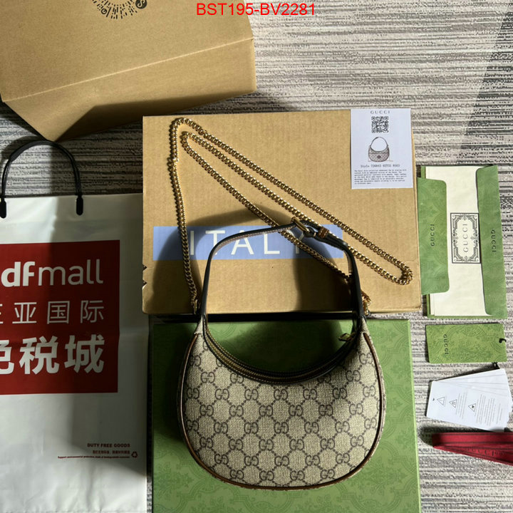 Gucci Bags(TOP)-Diagonal- buy luxury 2024 ID: BV2281 $: 195USD,