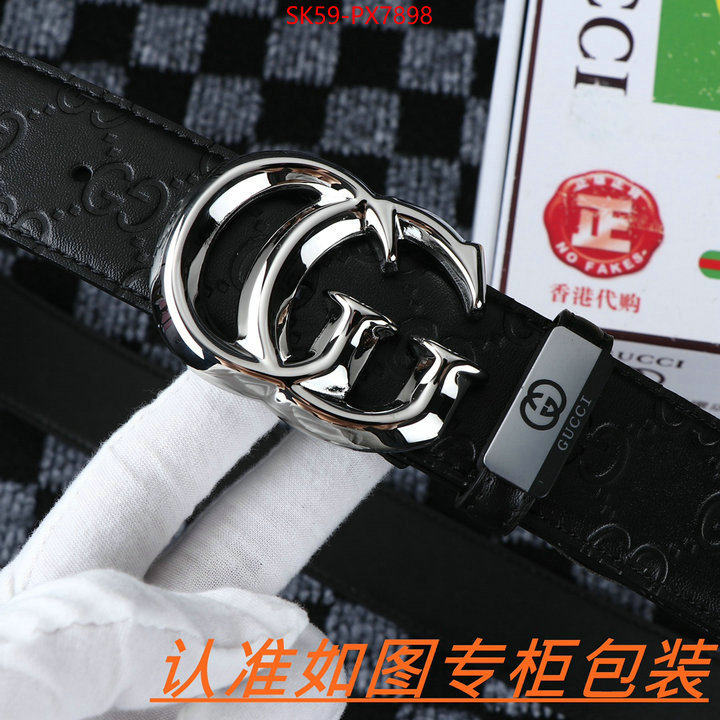 Belts-Gucci top 1:1 replica ID: PX7898 $: 59USD