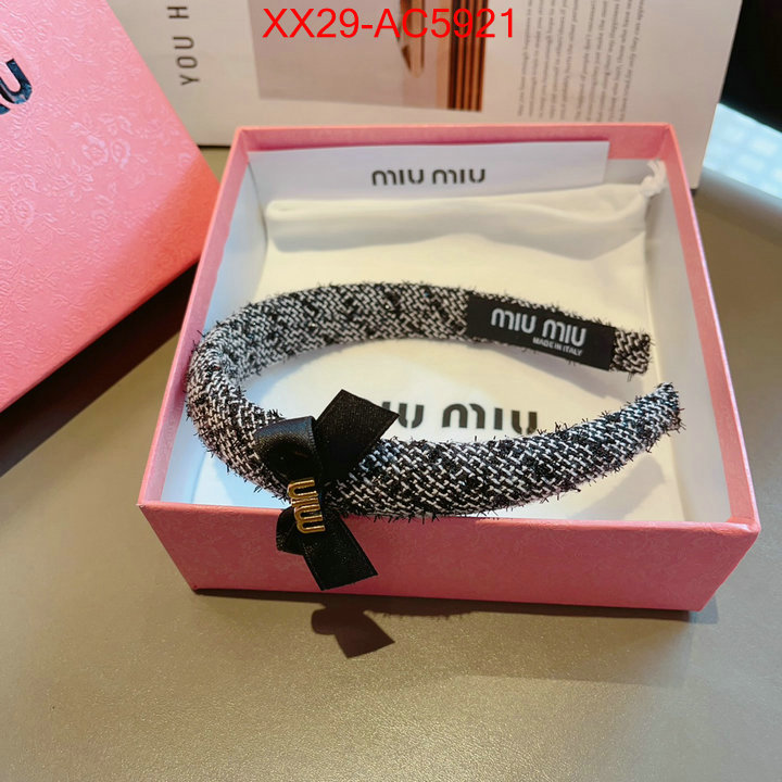 Hair band-MIU MIU replica 1:1 ID: AC5921 $: 29USD