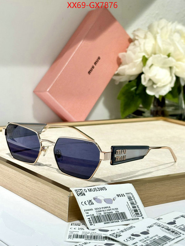 Glasses-Miu Miu best capucines replica ID: GX7876 $: 65USD