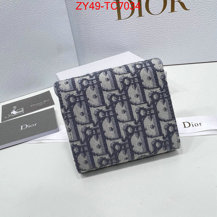 Dior Bags(4A)-Wallet- for sale online ID: TC7034 $: 49USD,