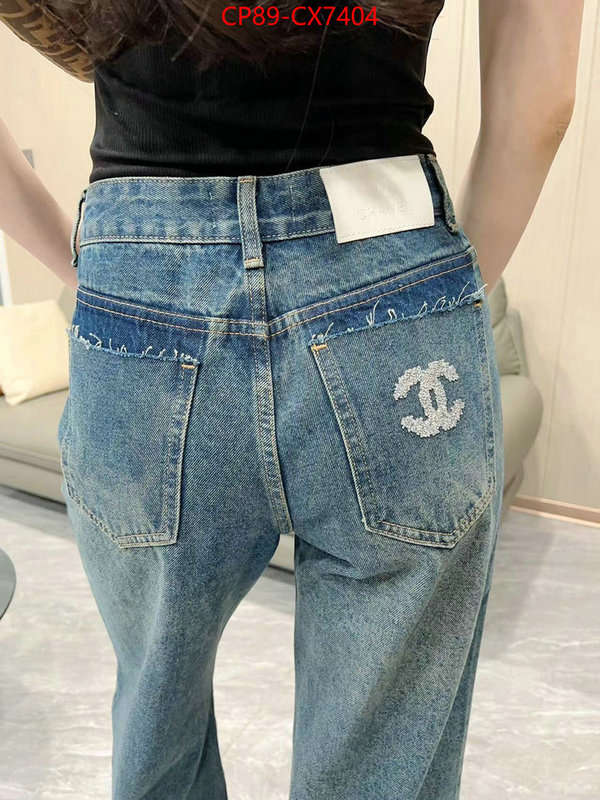 Clothing-Chanel we provide top cheap aaaaa ID: CX7404 $: 89USD