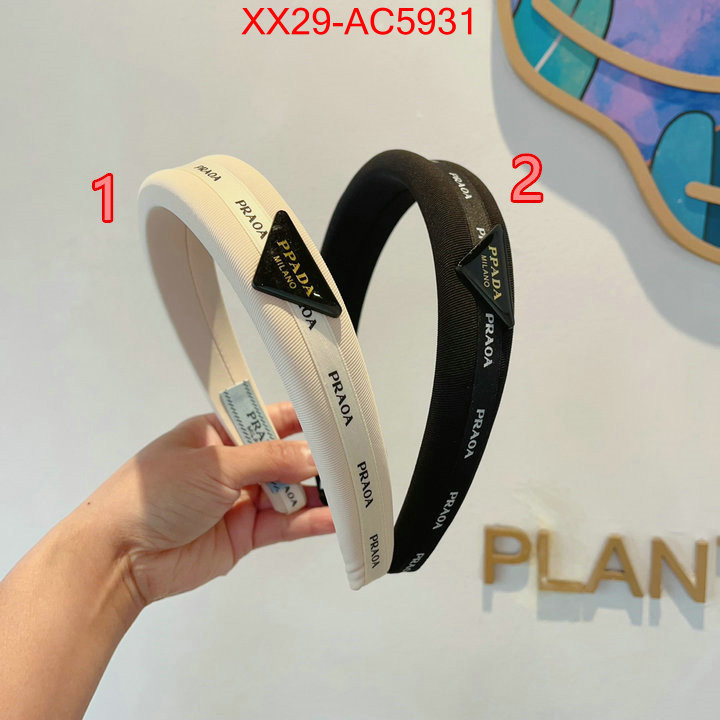 Hair band-Prada luxury fake ID: AC5931 $: 29USD