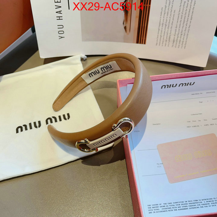 Hair band-MIU MIU 2024 luxury replicas ID: AC5914 $: 29USD