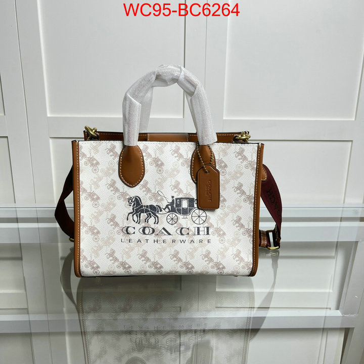 Coach Bags(4A)-Handbag- at cheap price ID: BC6264 $: 95USD,
