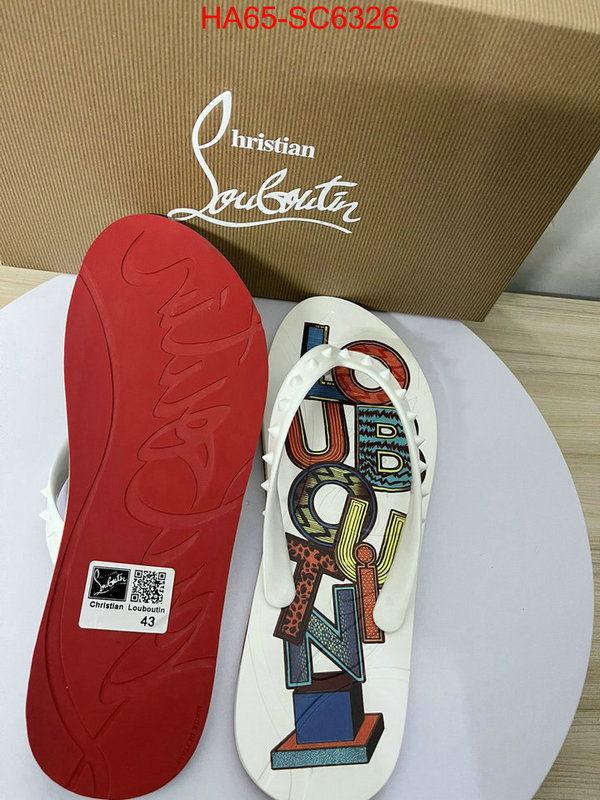 Men Shoes-Christian Louboutin top fake designer ID: SC6326 $: 65USD