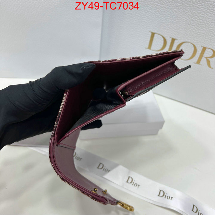 Dior Bags(4A)-Wallet- for sale online ID: TC7034 $: 49USD,