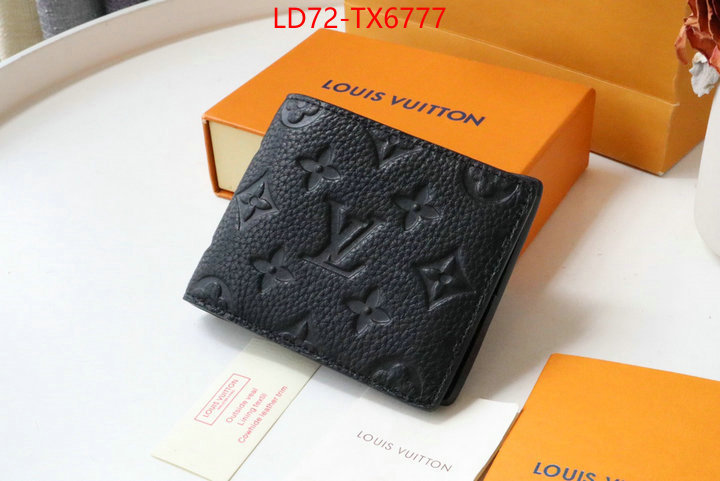 LV Bags(TOP)-Wallet where can i find ID: TX6777 $: 72USD,