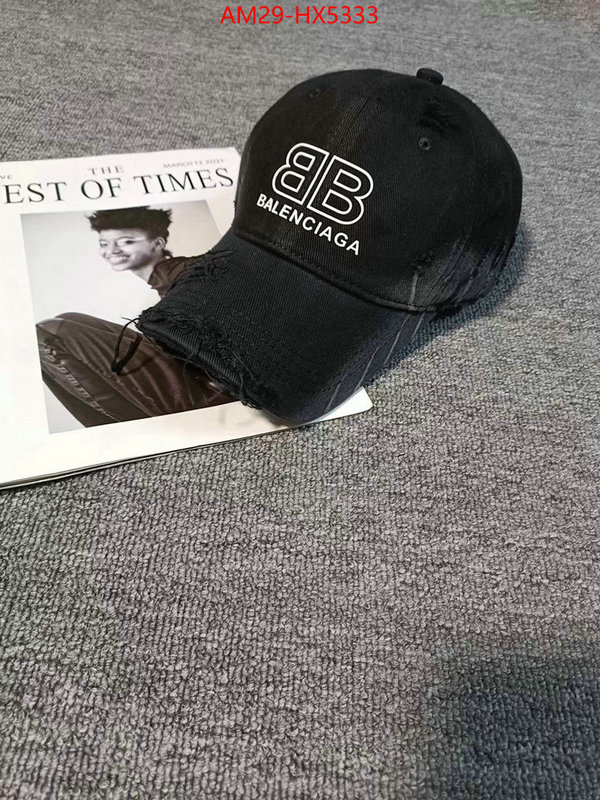 Cap(Hat)-Balenciaga replica ID: HX5333 $: 29USD